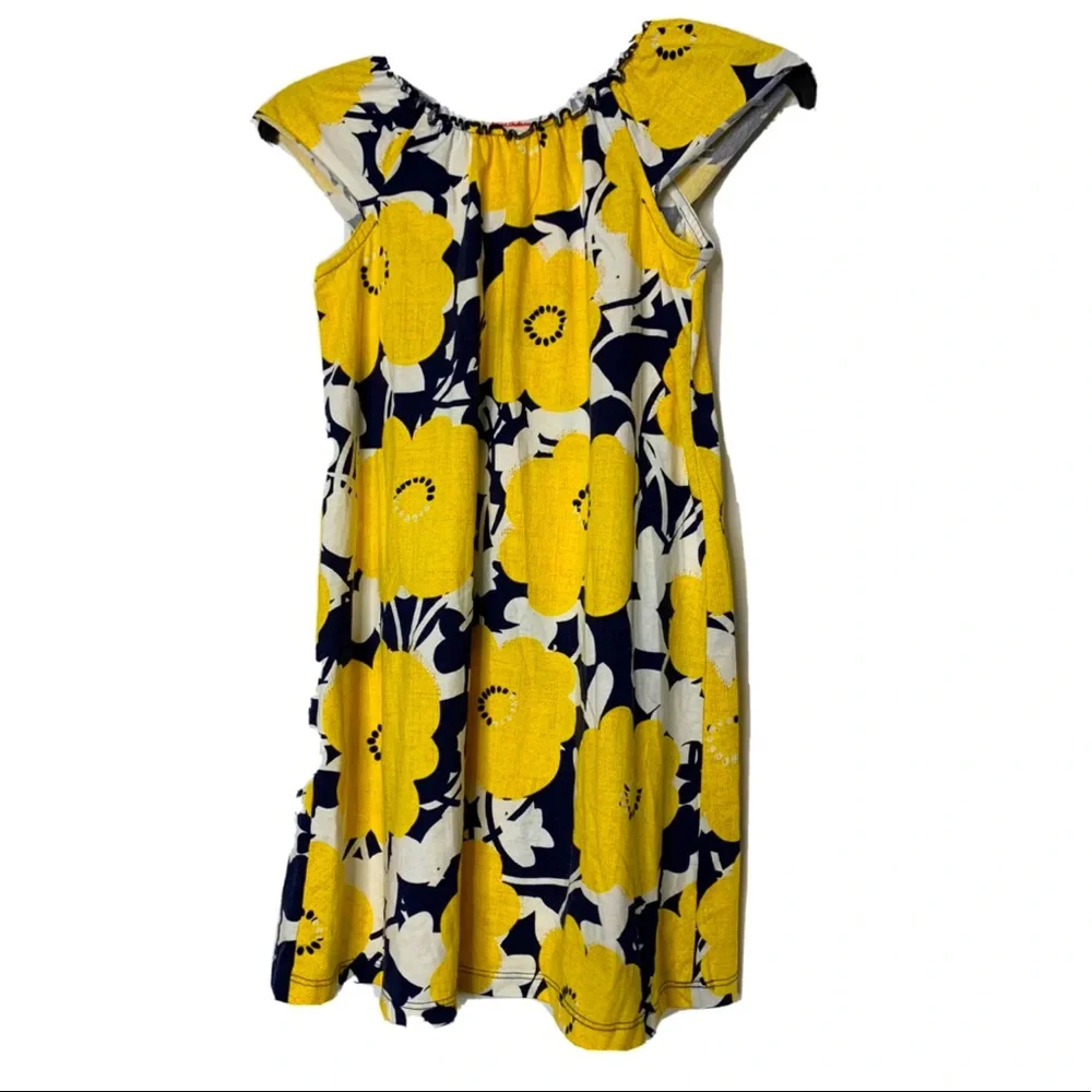 Sold Hanna Andersson 130 Girls Yellow Flower Size 8 Multi Color Summer - Picture 1 of 6